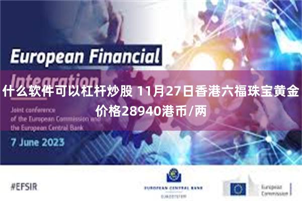 什么软件可以杠杆炒股 11月27日香港六福珠宝黄金价格28940港币/两