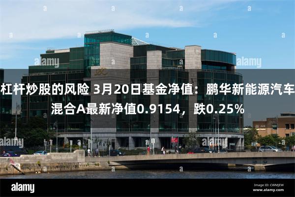 杠杆炒股的风险 3月20日基金净值：鹏华新能源汽车混合A最新净值0.9154，跌0.25%