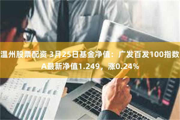 温州股票配资 3月25日基金净值：广发百发100指数A最新净值1.249，涨0.24%
