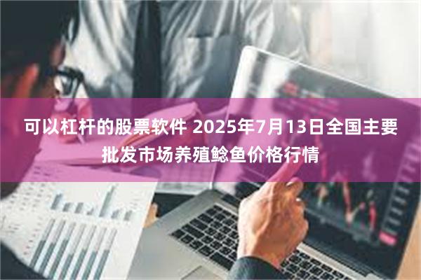 可以杠杆的股票软件 2025年7月13日全国主要批发市场养殖