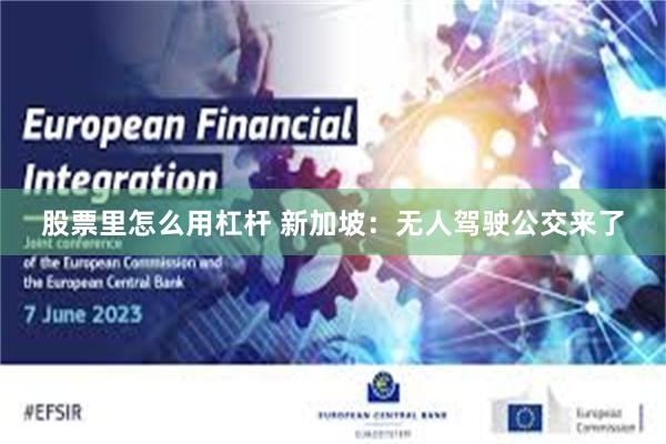 股票里怎么用杠杆 新加坡：无人驾驶公交来了